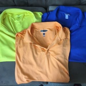 Men’s XXL polos; set of 3